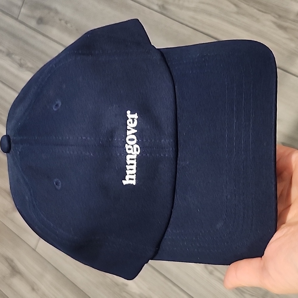 Embroidered "hungover" Navy Hat